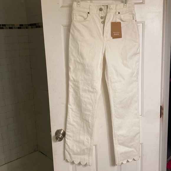 Reformation Denim - Revolve, Reformation White Jeans size 25
